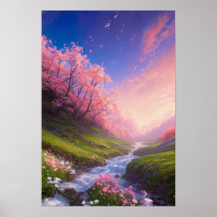 Verzauberte Kaskaden Poster