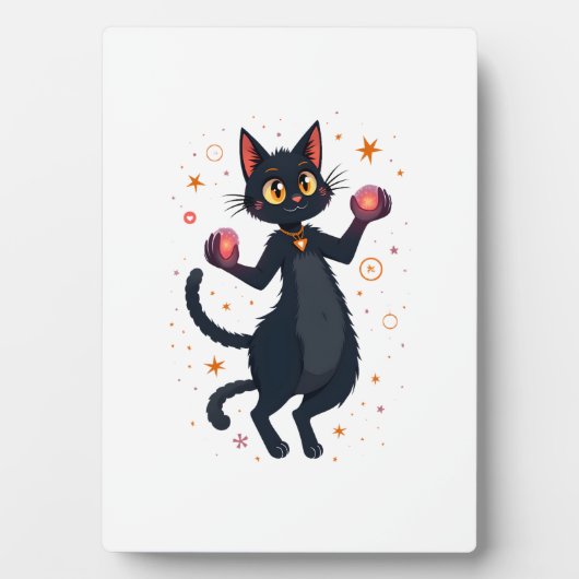 verzauberte Katze Fotoplatte (Vorderseite)