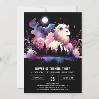 Verzauberte Kinder Löwe Geburtstag Einladung