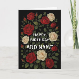 Verzauberte Kletterrosen Alles Gute zum Geburtstag Karte