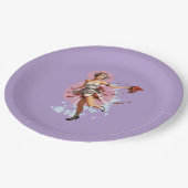 Verzauberte Krieger-Teller Pappteller (Schrägansicht)