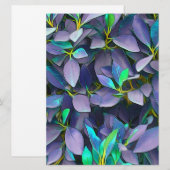 Verzauberte Lila Blätter (Vorne/Hinten)