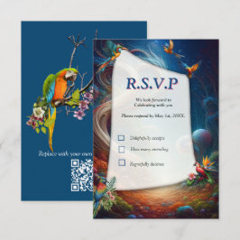 Verzauberte magische Fantasie Kreationen RSVP Karte