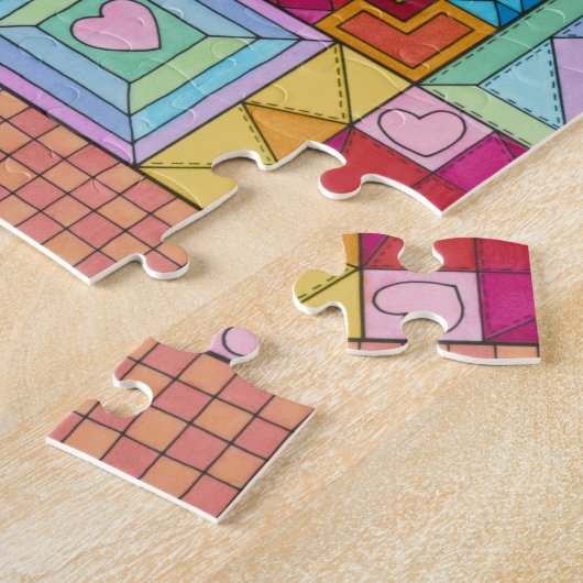 Verzauberte Märchen Kaleidoskop Quilt jigsaw Puzzle (Seite)