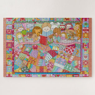 Verzauberte Märchen Kaleidoskop Quilt jigsaw Puzzle