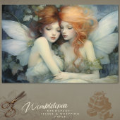 Verzauberte Märchenschwestern, Whimsical Pastel De Seidenpapier