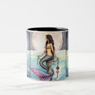 Verzauberte Meerjungfrau-Tasse durch Molly Zweifarbige Tasse
