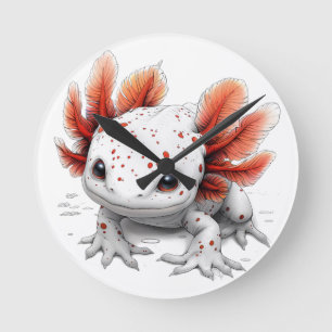 Verzauberte Momente Axolotl Wall Uhr