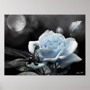 verzauberte Nächte blau Poster