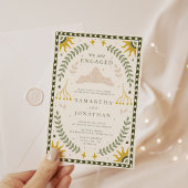 Verzauberte Partei für das Engagement im Wald Einladung