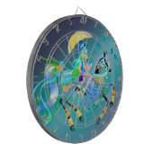 Verzauberte Pferdereiten Dartscheibe (Vorderseite Links)