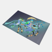 Verzauberte Pferdereiten Fußmatte (Schrägansicht)