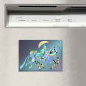 Verzauberte Pferdereiten Magnet (In Situ (Geschirrspüler))