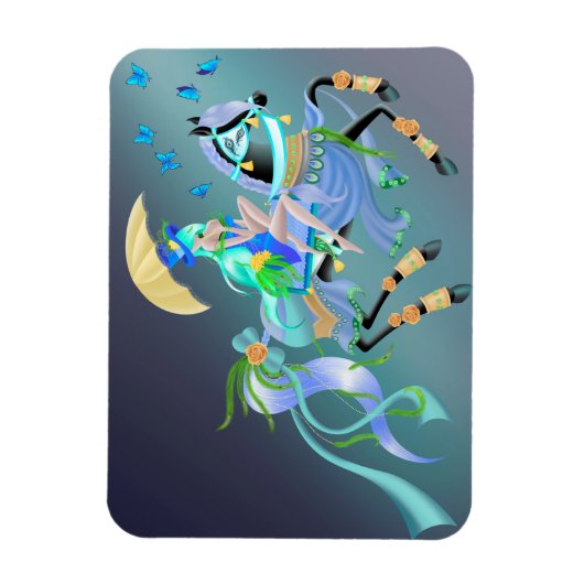 Verzauberte Pferdereiten Magnet (Vertikal)