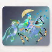 Verzauberte Pferdereiten Mousepad (Vorne)