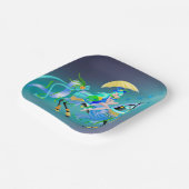 Verzauberte Pferdereiten Pappteller (Gewinkelt)