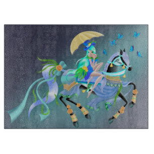 Verzauberte Pferdereiten Schneidebrett