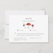 Verzauberte Pilze-Hochzeitkarte für RSVP Karte (Vorderseite)