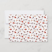 Verzauberte Pilze-Hochzeitkarte für RSVP Karte (Rückseite)