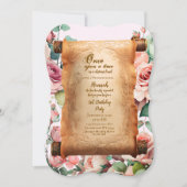 Verzauberte Prinzessin Fairytale Drittes Einladung (Vorderseite)