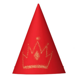 Verzauberte Prinzessin Geburtstagseinladung Schnee Partyhütchen