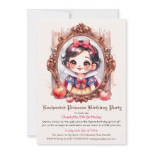 Verzauberte Prinzessin zum Geburtstag Einladung Sc