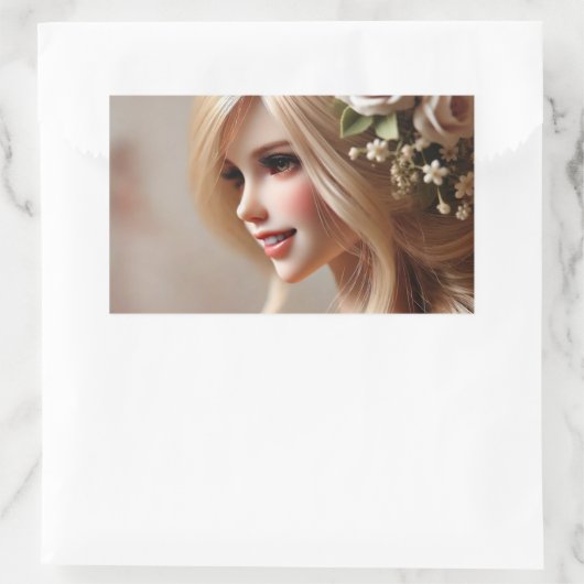 "Verzauberte Puppen: Wächter der Träume und Wertvo Rechteckiger Aufkleber (Tasche)