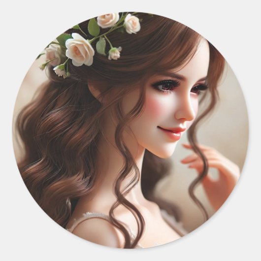 "Verzauberte Puppen: Wächter der Träume und Wertvo Runder Aufkleber (Vorderseite)