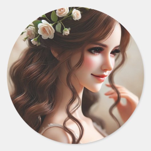 "Verzauberte Puppen: Wächter der Träume und Wertvo Runder Aufkleber (Vorderseite)