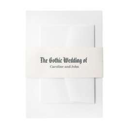 Verzauberte Raben-Hochzeit-Kollektion Einladungsbanderole