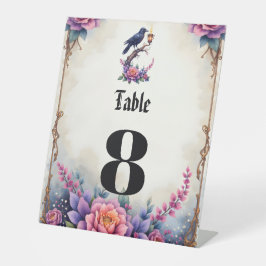 Verzauberte Raben-Hochzeitskollektion Sockelschild
