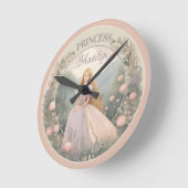 Verzauberte Rapunzel Princess Runde Wanduhr (Winkel)