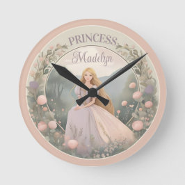 Verzauberte Rapunzel Princess Runde Wanduhr
