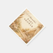 Verzauberte Regenbogen-Boho-Baby-Party Serviette (Ecke)