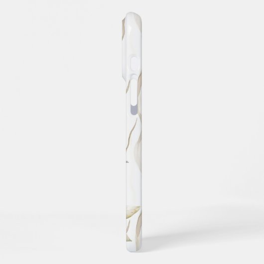 Verzauberte rosa Blume iPhone Hülle (Linke Seite)