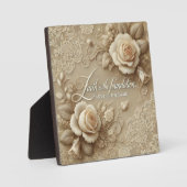 Verzauberte Rose AI-Kunst Fotoplatte (Vorderseite)