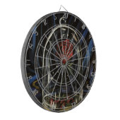 Verzauberte Rose Dartscheibe (Vorderseite Links)