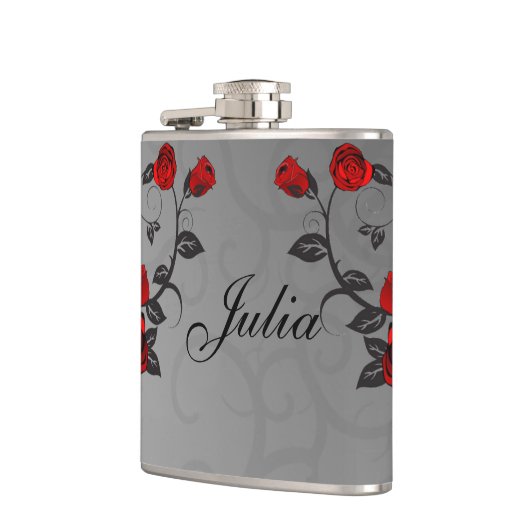 Verzauberte Rose Flachmann (Links)