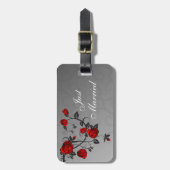 Verzauberte Rose Gepäckanhänger (Vorderseite vertikal)