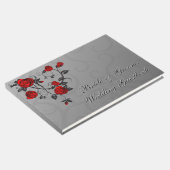 Verzauberte Rose Hochzeit Gästebuch (Ecke)