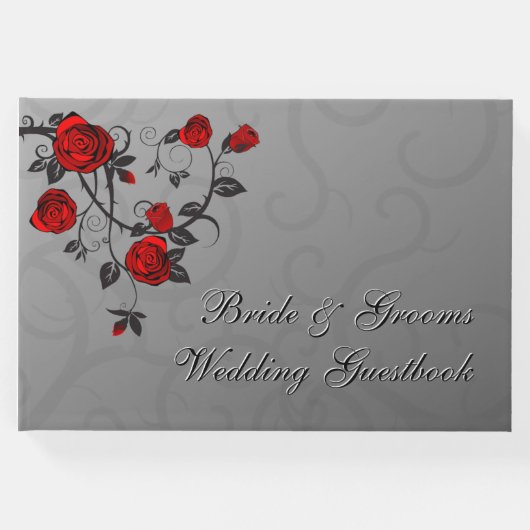 Verzauberte Rose Hochzeit Gästebuch (Vorderseite)
