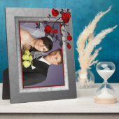Verzauberte Rose Hochzeitsplatz Fotoplatte (Seite)
