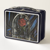 Verzauberte Rose Metall Brotdose (Vorderseite)