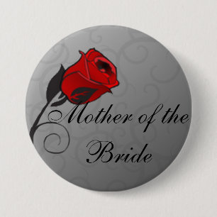 Verzauberte Rose Mutter des Bride-Buttons Button