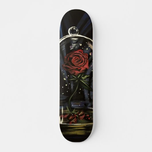 Verzauberte Rose Skateboard (Vorne)