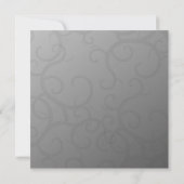 Verzauberte Rose zum Hochzeitsempfang Einladung (Rückseite)