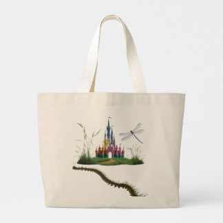 Verzauberte Schloss-Jumbo-Tasche für Geschichtenbü Jumbo Stoffbeutel