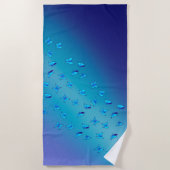 Verzauberte Schmetterlinge - Blau Strandtuch (Vorderseite)