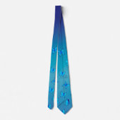 Verzauberte Schmetterlinge Blaue Krawatte (Rückseite)