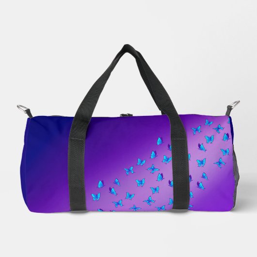 Verzauberte Schmetterlinge - Lila Duffle Bag (Vorderseite)